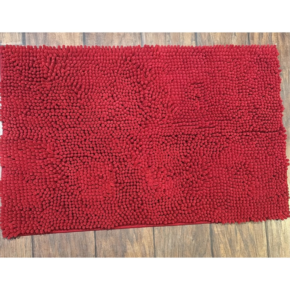 Muddy Mat as-SEEN-on-TV Highly Absorbent Microfiber Door Mat - Red - 19 x 30"